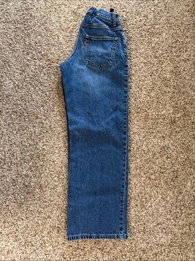 Levi's boys size 14 baggie adjustable -Waist Straight Jeans